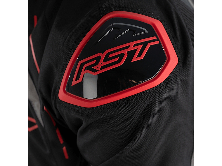 Casaco RST S-1 Preto e Vermelho Motociclista 4