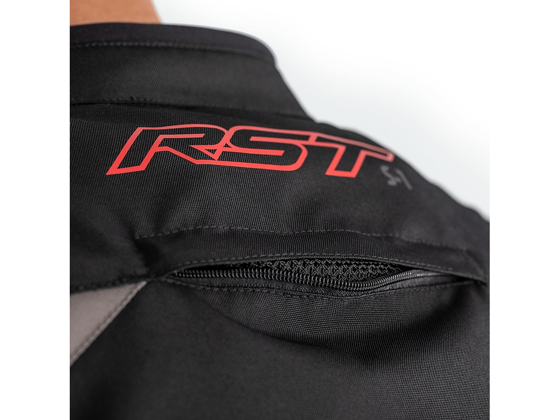 Casaco RST S-1 Preto e Vermelho Motociclista 5