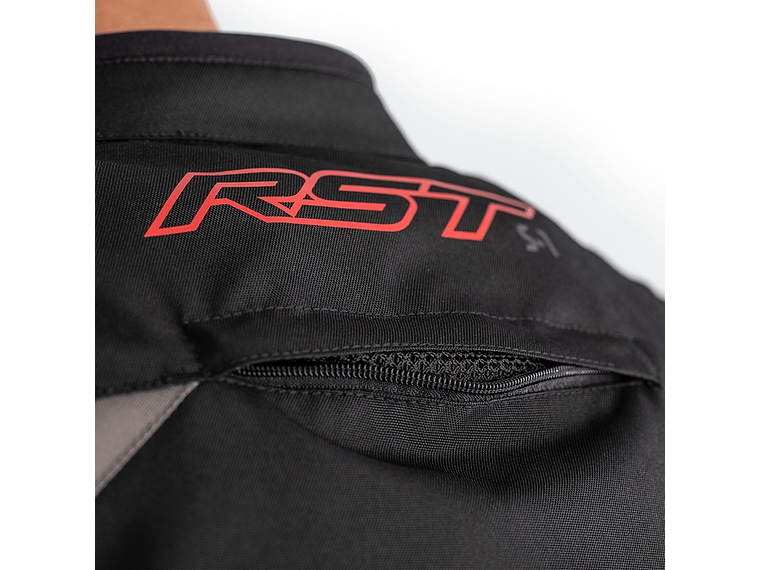 Casaco RST S-1 Preto e Vermelho Motociclista 5