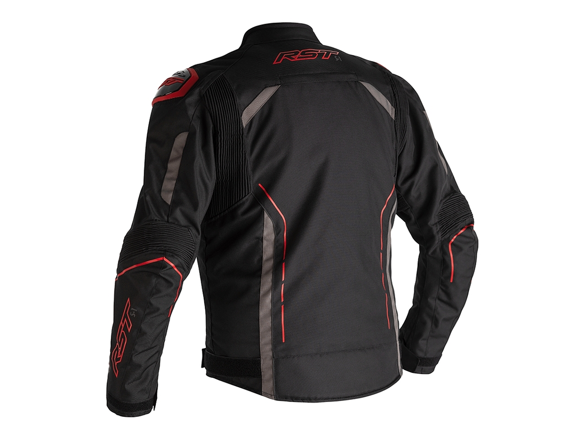 Casaco RST S-1 Preto e Vermelho Motociclista 6