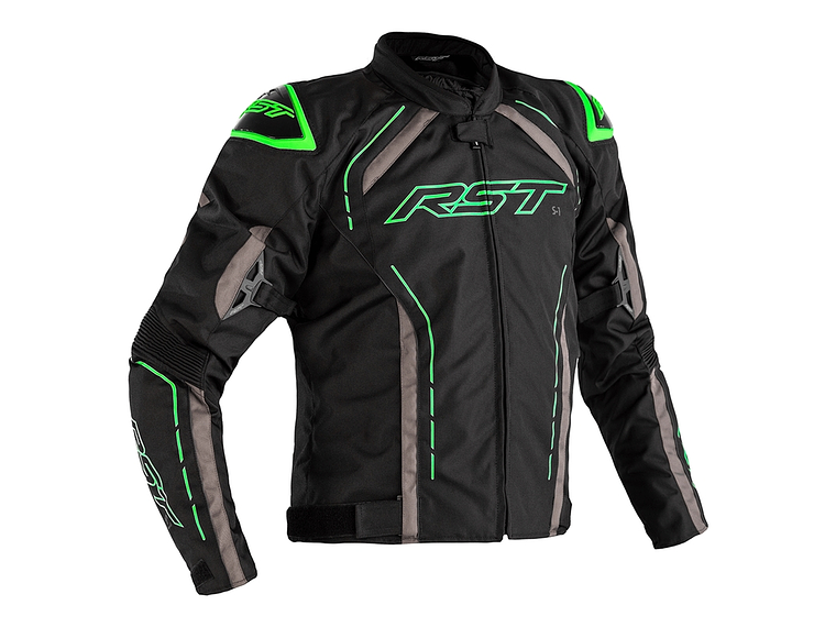 RST S-1 Motorcycle Jacket Black and Green 1