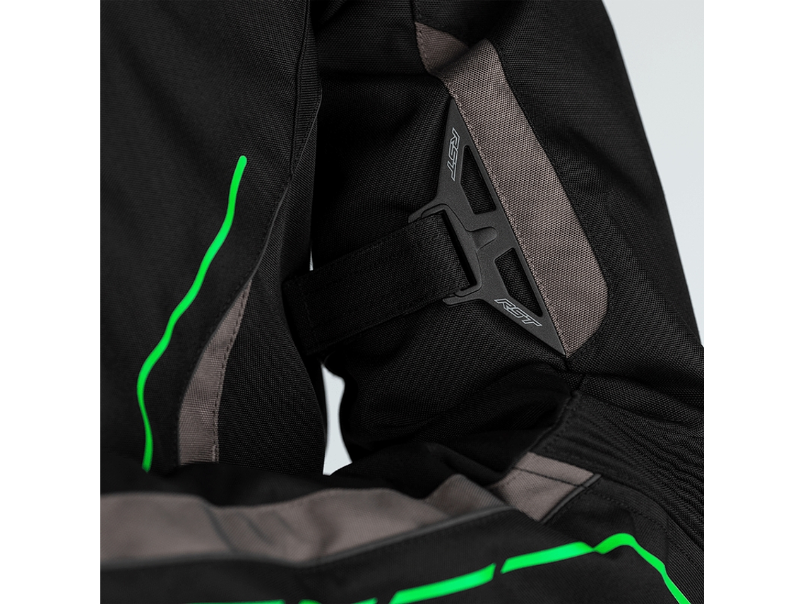 RST S-1 Motorcycle Jacket Black and Green 3