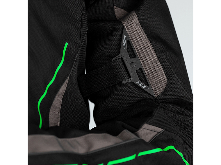 RST S-1 Motorcycle Jacket Black and Green 3