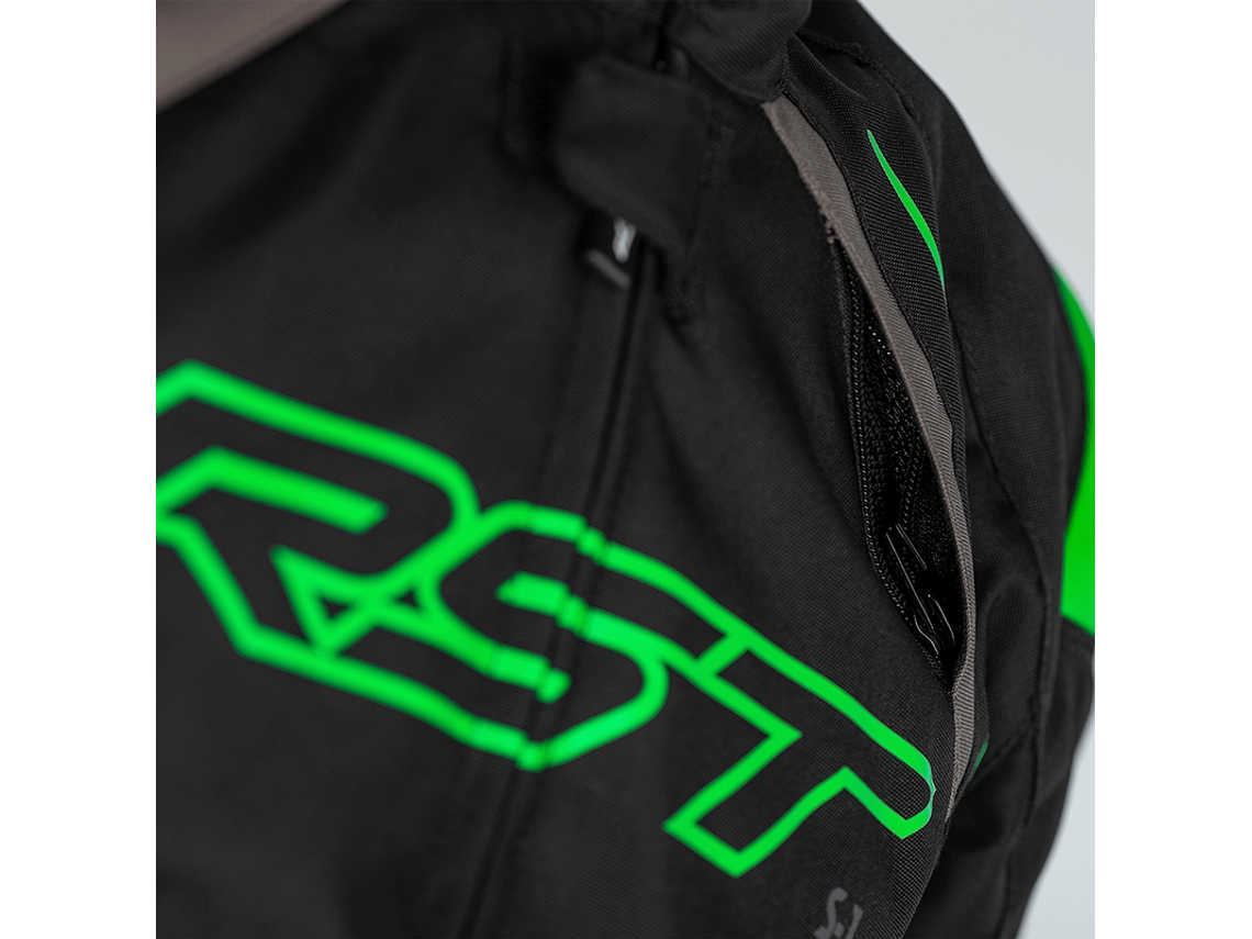 RST S-1 Motorcycle Jacket Black and Green 6