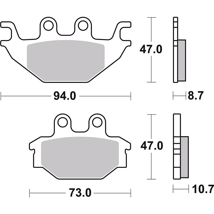 Pastilhas de Travão Orgânicas Brembo 07GR5209 2