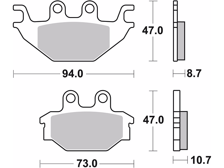 Pastilhas de Travão Orgânicas Brembo 07GR5209 2