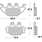 Pastilhas de Travão Orgânicas Brembo 07GR5209 - Thumbnail 2
