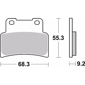 Brembo Organic Brake Pads 07GR7707 