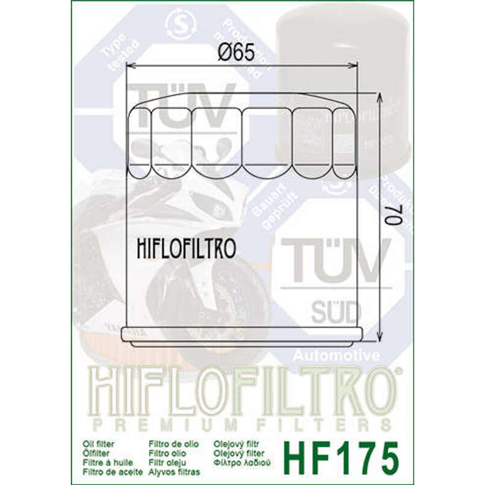 Filtro Óleo Hiflofiltro HF175