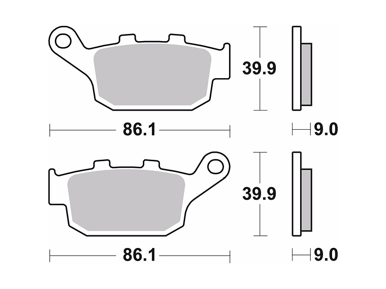 Pastilhas de Travão Sinterizadas Brembo Honda CB650R 07HO53SP 2