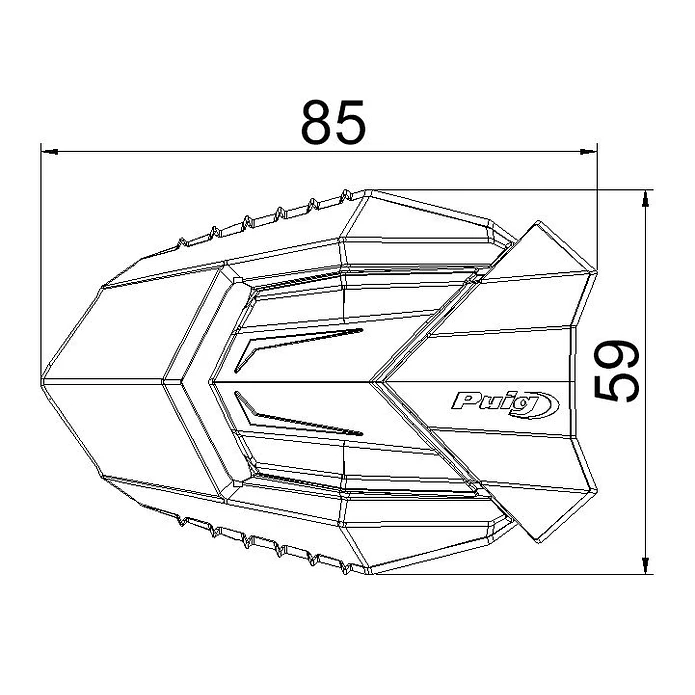 Cogumelos Proteção / Sliders Yamaha MT-09 PUIG R19 20669N 4