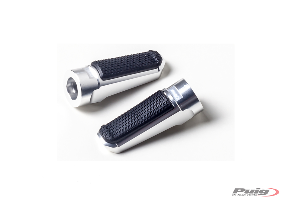 PUIG Sport Foot Rests Silver 1