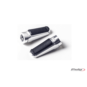 PUIG Sport Foot Rests Silver