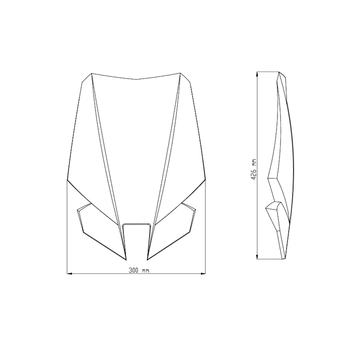  MT-09 2017 Naked Touring Transparent PUIG Visor 2