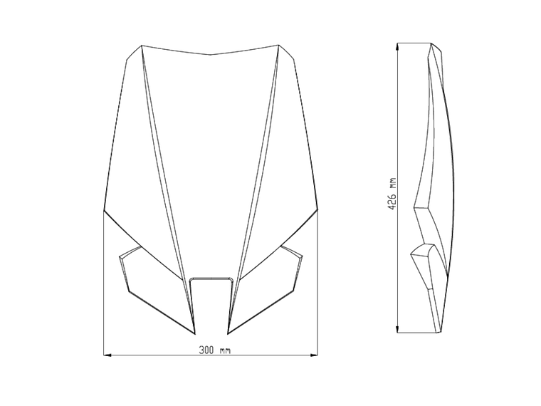  MT-09 2017 Naked Touring Transparent PUIG Visor 2