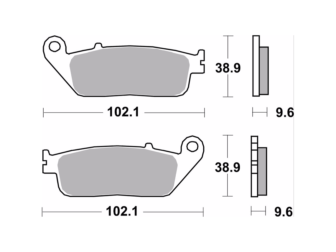 Brembo Honda Sintered Brake Pads 07HO41SA 2