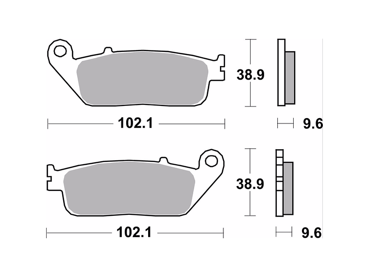 Brembo Honda Sintered Brake Pads 07HO41SA 2