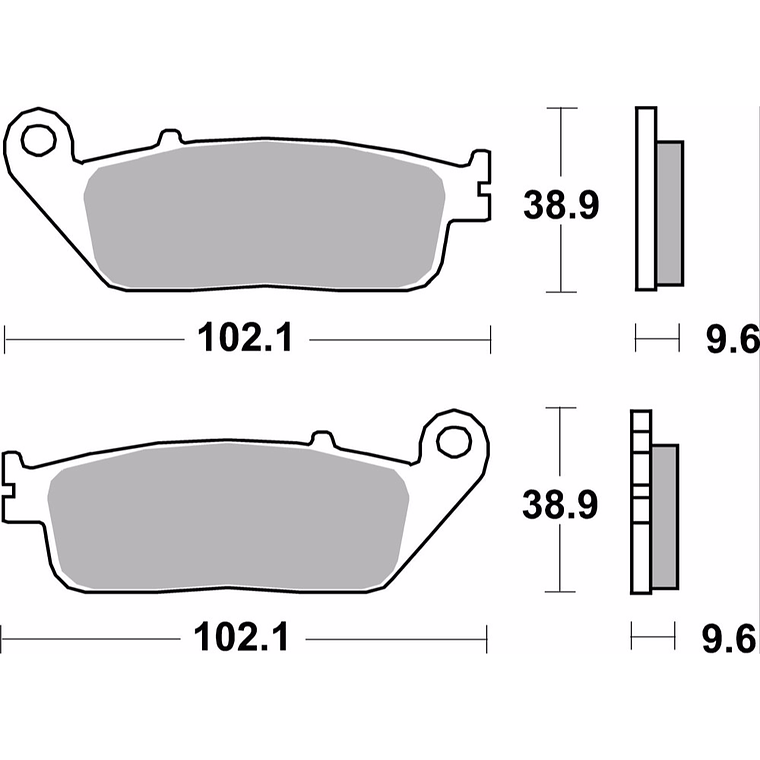 Brembo Honda Sintered Brake Pads 07HO41SA 2