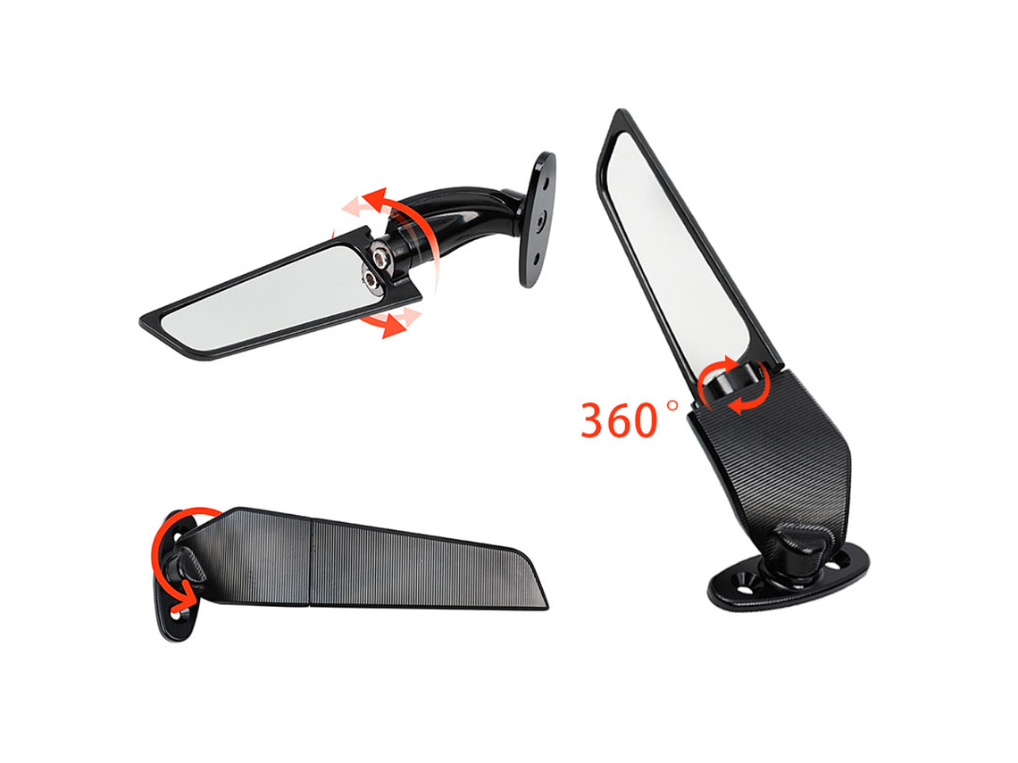 Aerodynamic Mirrors for Motorcycles 3