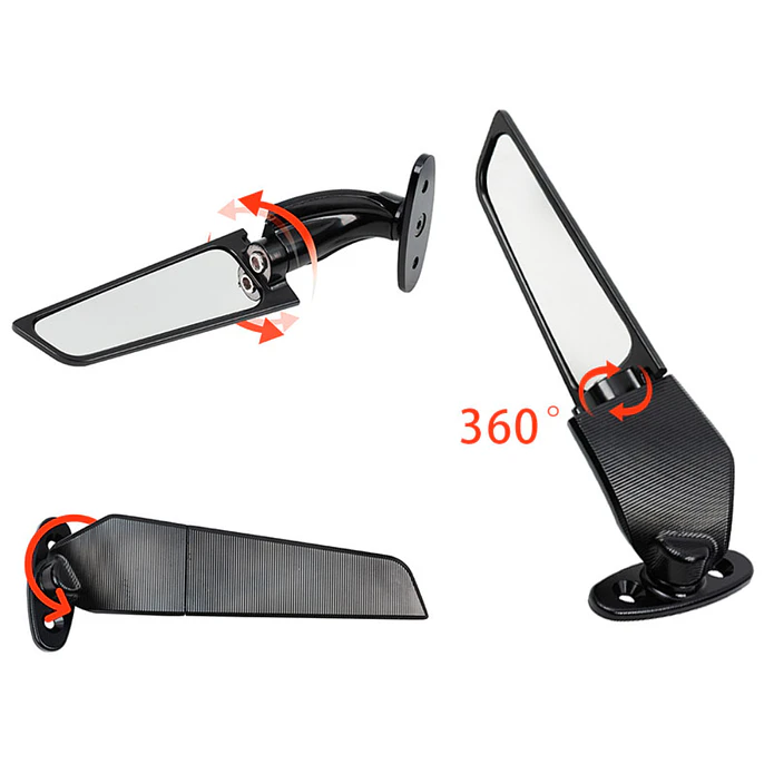 Aerodynamic Mirrors for Motorcycles 3