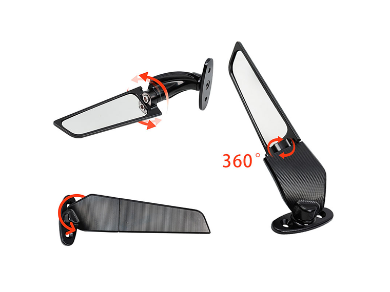 Aerodynamic Mirrors for Motorcycles 3