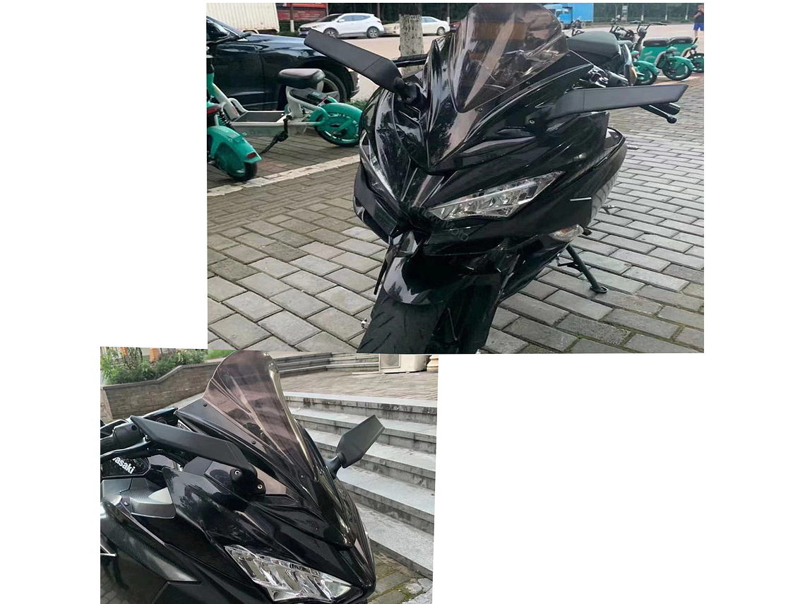 Aerodynamic Mirrors for Motorcycles 8