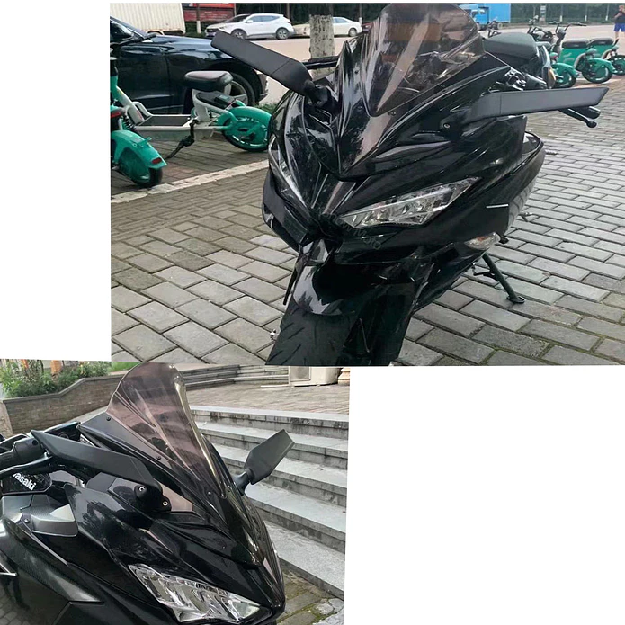 Aerodynamic Mirrors for Motorcycles 8