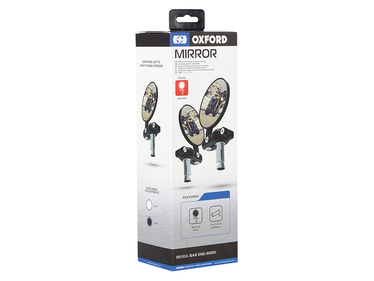 Café Racer Round Oxford Handle Mirrors OX577 2
