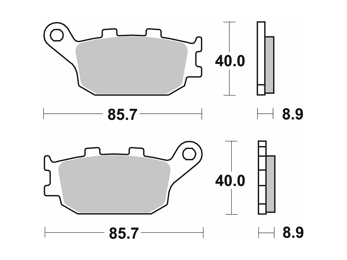 Pastilhas de Travão Orgânicas Suzuki Brembo 07HO3607 2