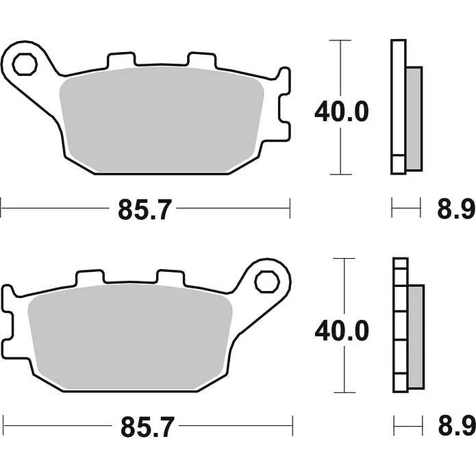 Pastilhas de Travão Orgânicas Suzuki Brembo 07HO3607 2