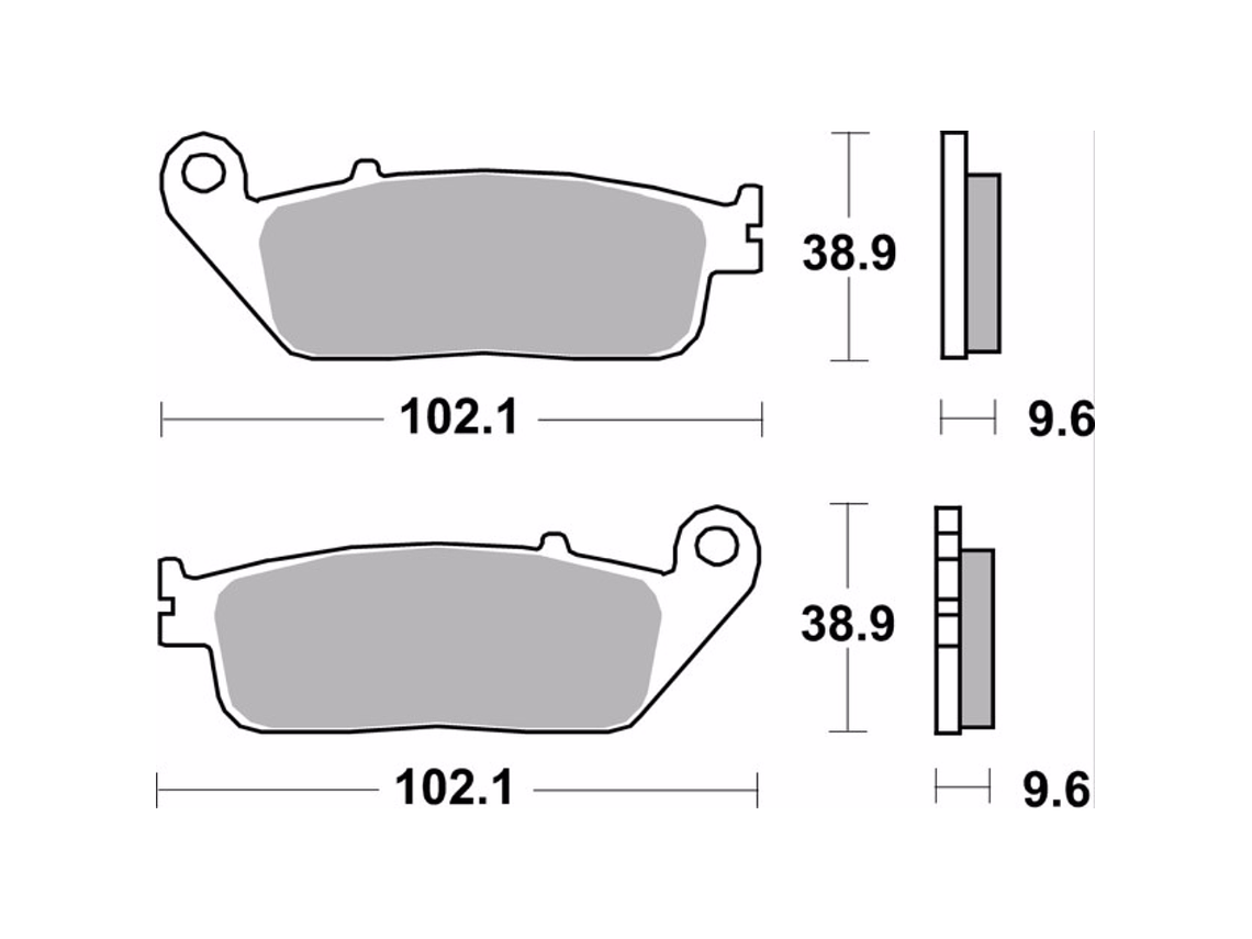 Honda Brembo Sintered Brake Pads 07HO41LA 2