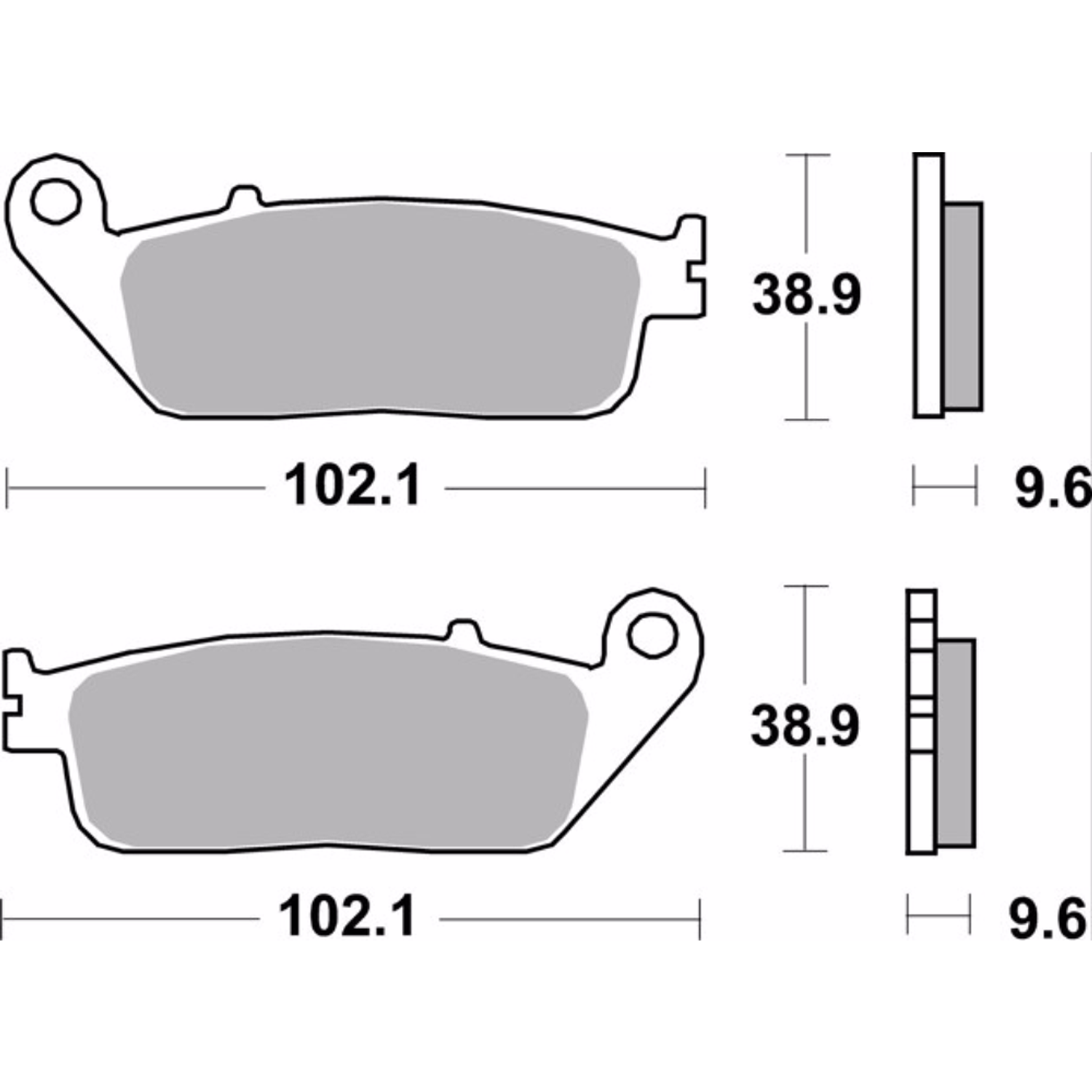 Pastilhas de Travão Sinterizadas Honda Brembo 07HO41LA 2