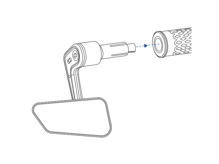 Espelho de Punho Oxford Horizon 4