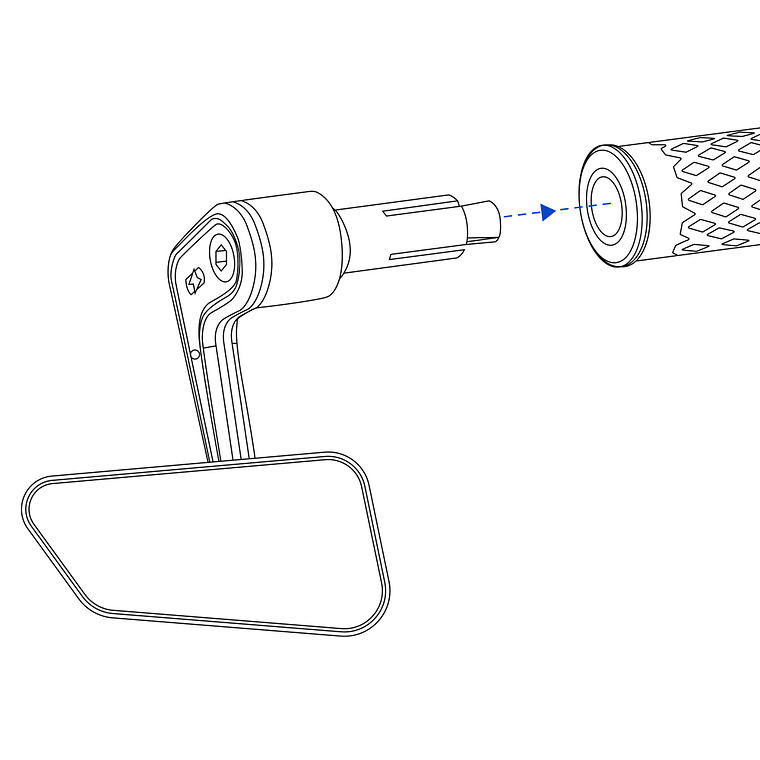 Espelho de Punho Oxford Horizon 4