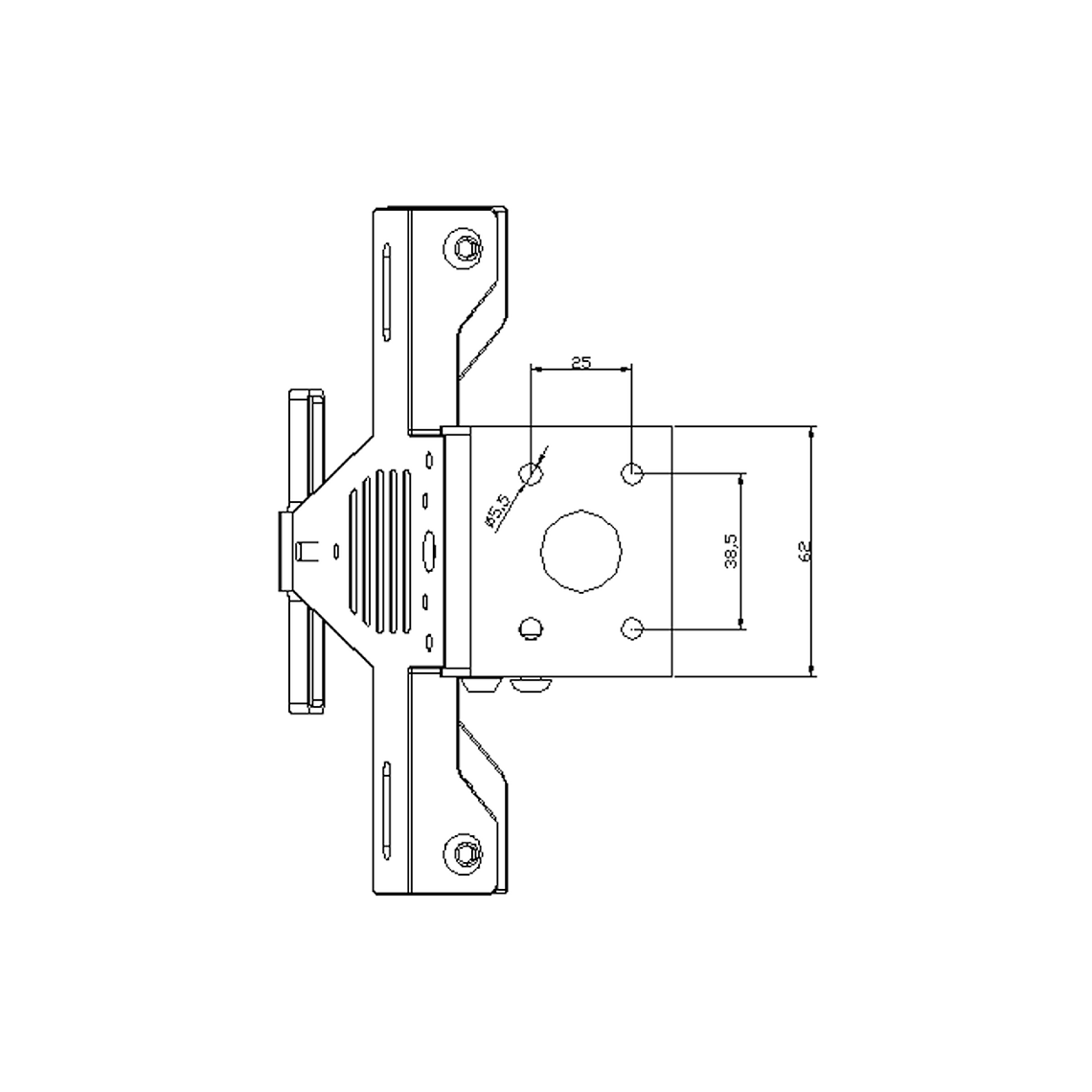 Suporte de Matrícula Universal PUIG 1539N 2