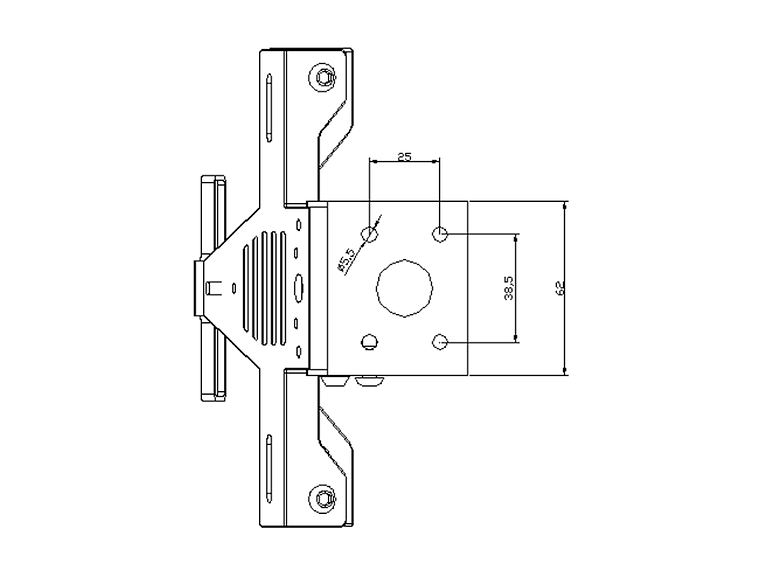 Suporte de Matrícula Universal PUIG 1539N 2