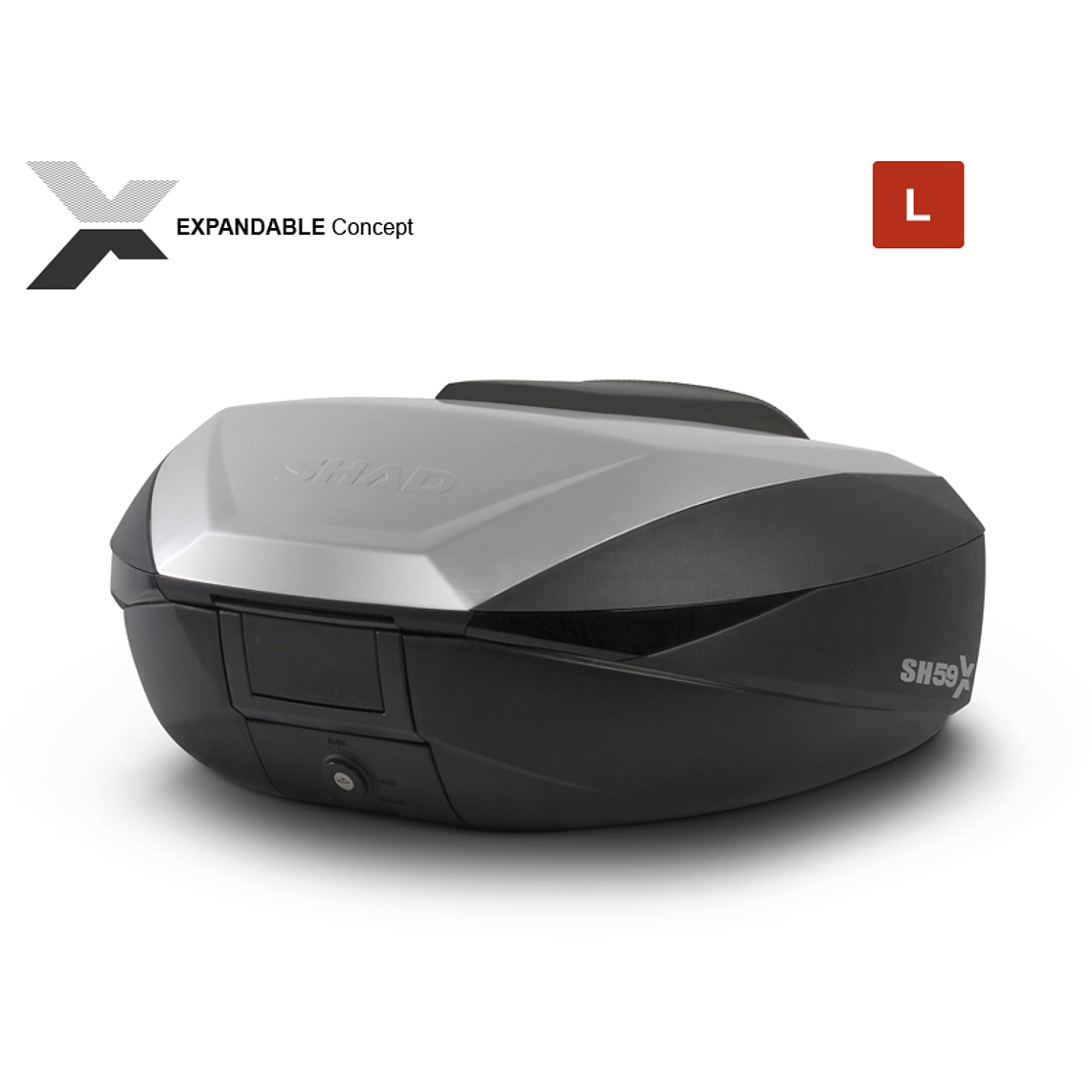 Top Case SHAD SH59X Expansível Preto 2