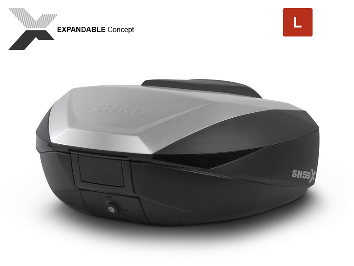 Top Case SHAD SH59X Expansível Preto 2