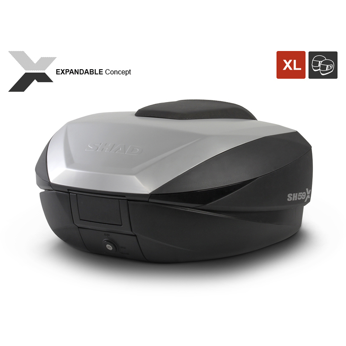 Top Case SHAD SH59X Expansível Preto 3