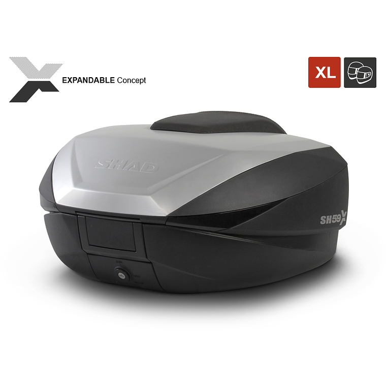 Top Case SHAD SH59X Expansível Preto 3