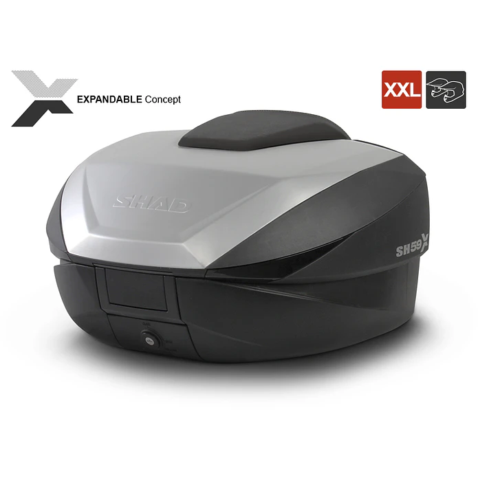 Top Case SHAD SH59X Expansível Preto 4
