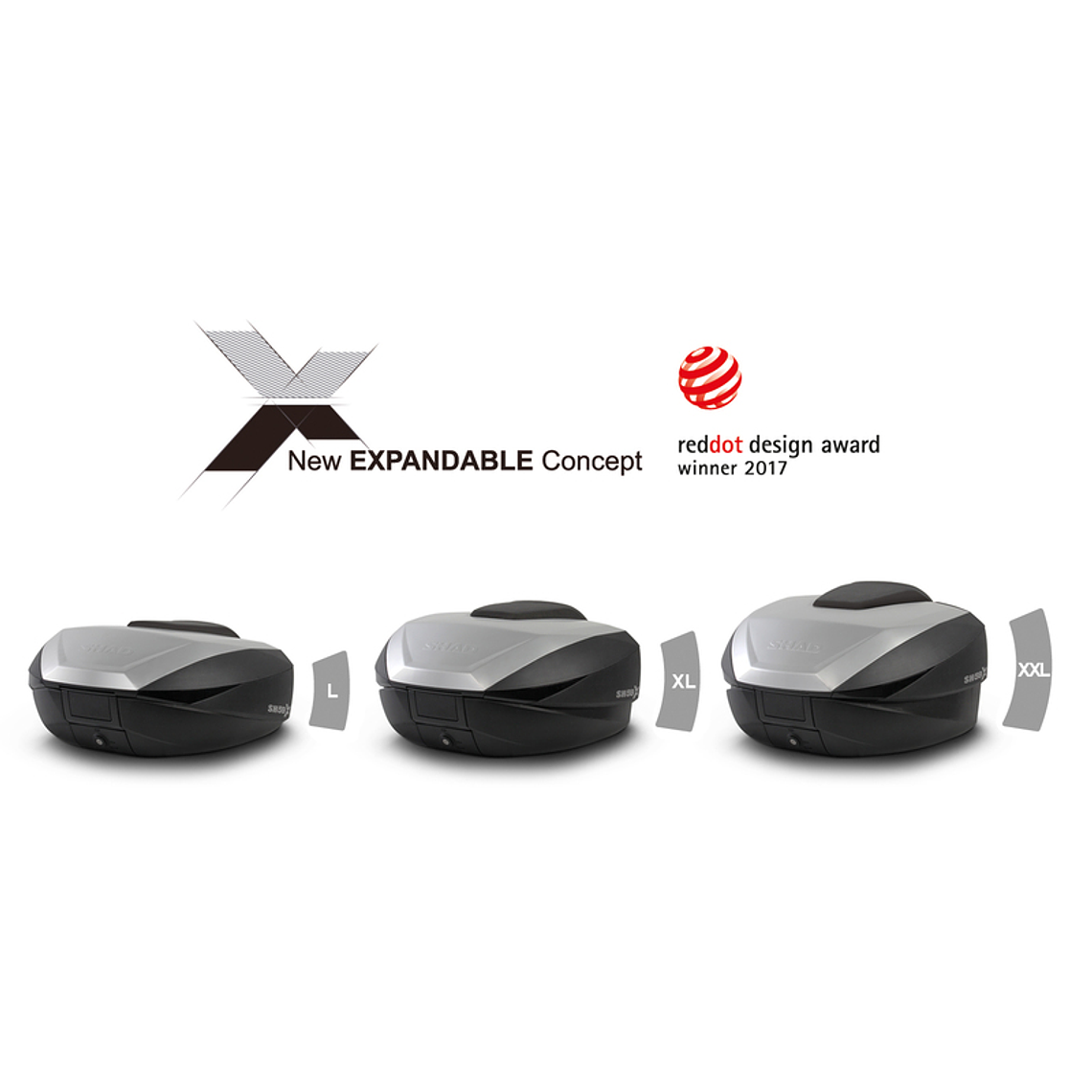 Top Case SHAD SH59X Expansível Preto 7