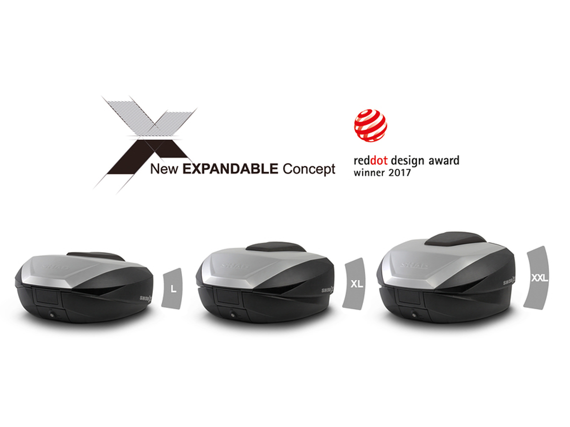 Top Case SHAD SH59X Expansível Preto 7