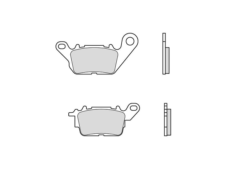 Pastilhas de Travão Carbono Cerâmicas N-MAX 125 Brembo 07113CC 2