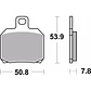 Sintered Brake Pads Aprillia RSV Brembo 07BB20SP - thumbnail 2