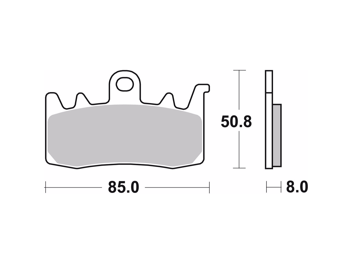 Sintered Brake Pads Aprillia RSV Brembo 07BB38SA 2