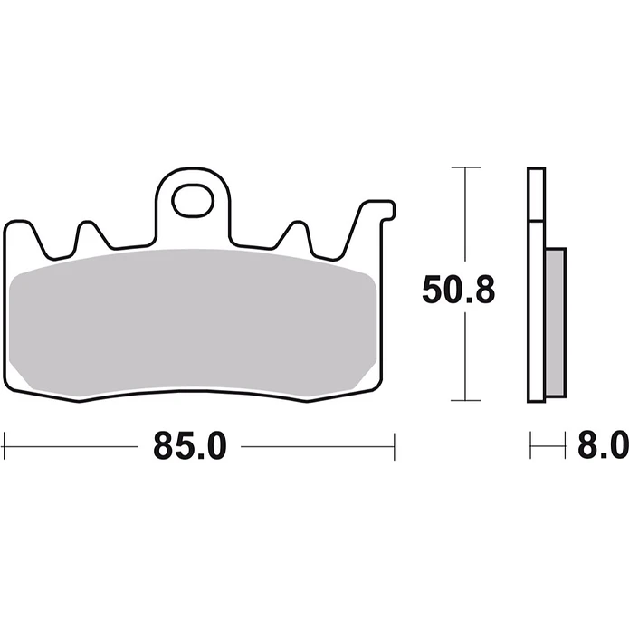 Sintered Brake Pads Aprillia RSV Brembo 07BB38SA 2