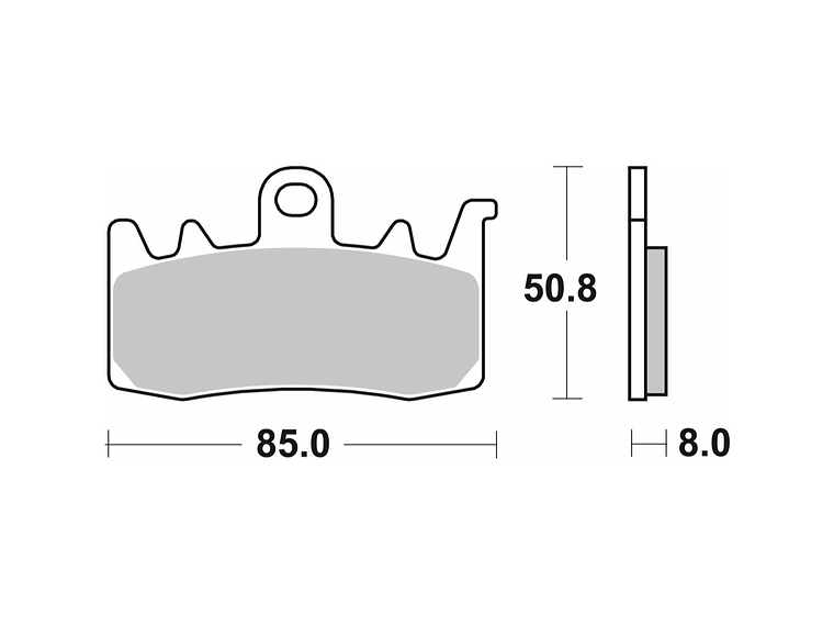 Sintered Brake Pads Aprillia RSV Brembo 07BB38SA 2