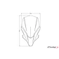 Viseira Yamaha MT-07 2021 PUIG Fumado Preto 20619F - Thumbnail 3