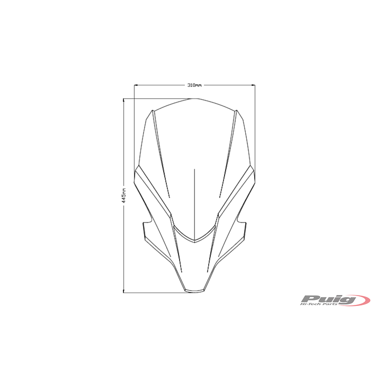 Viseira Yamaha MT-07 2021 PUIG Transparente 20619W 3